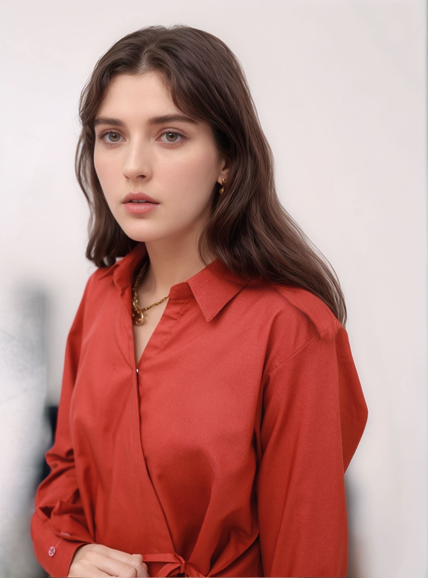 Rust Wrap Shirt